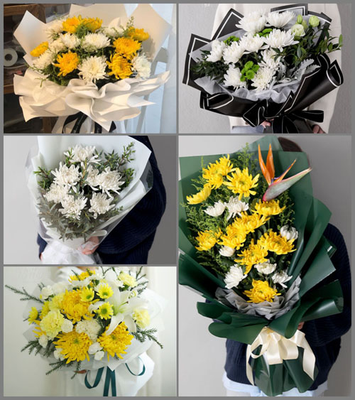 四川成都邛崃市天台山镇白事花束代送